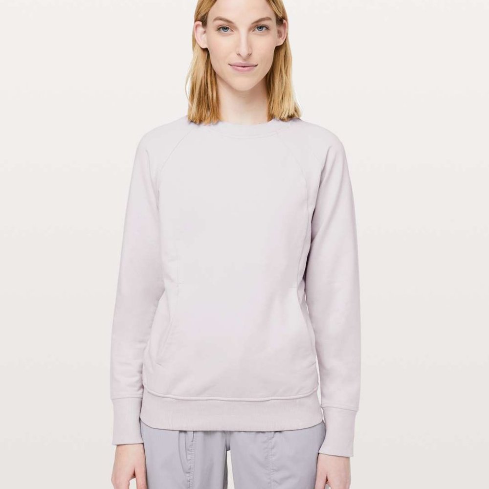 Sold! Lululemon Scuba Crew Light Chrome